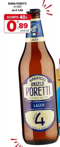 Iperal Birra PORETTI offerta