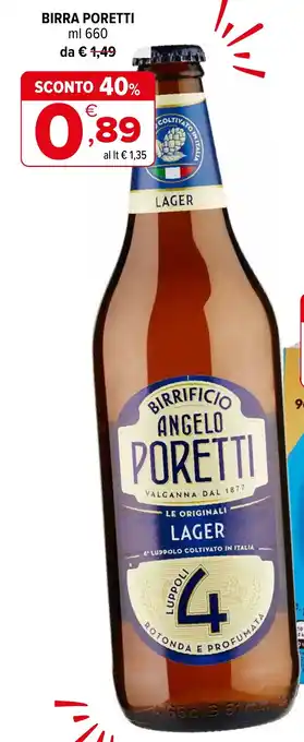 Iperal Birra PORETTI offerta
