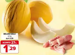 Iperal Meloni gialli offerta