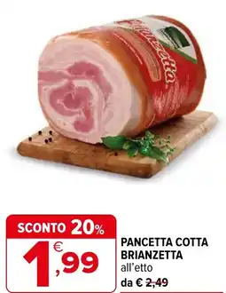 Iperal Pancetta cotta brianzetta offerta