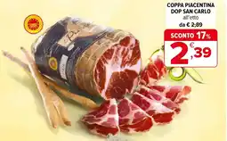 Iperal Coppa piacentina dop san carlo offerta