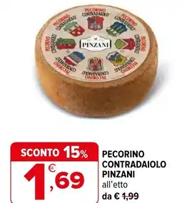 Iperal Pecorino contradaiolo PINZANI offerta
