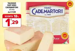 Iperal Taleggio dop vero cademartori offerta