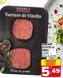 Iperal Tartare di vitello INDAL offerta