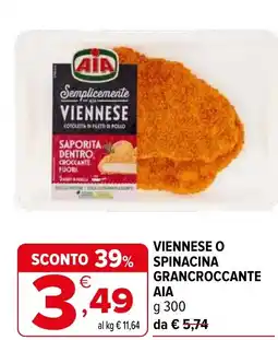 Iperal Viennese o spinacina grancroccante ΑΙΑ offerta