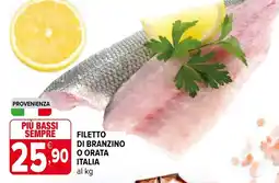 Iperal Filetto di branzino o orata italia offerta