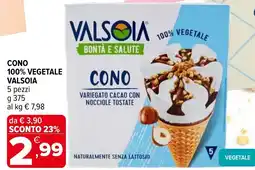 Iperal Cono 100% vegetale VALSOIA offerta