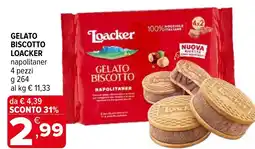 Iperal Gelato biscotto LOACKER offerta