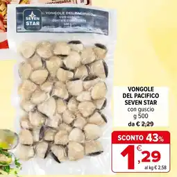 Iperal Vongole del pacifico SEVEN STAR offerta