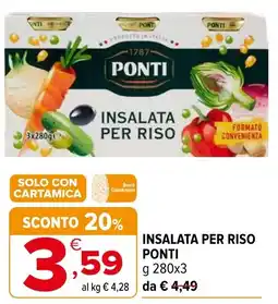 Iperal Insalata per riso PONTI offerta