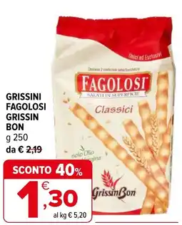 Iperal Grissini fagolosi GRISSIN BON offerta