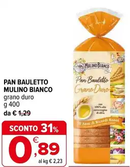 Iperal Pan bauletto MULINO BIANCO offerta