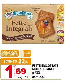 Iperal Fette biscottate MULINO BIANCO offerta