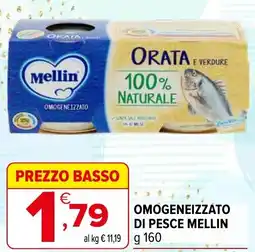 Iperal Omogeneizzato di pesce MELLIN offerta