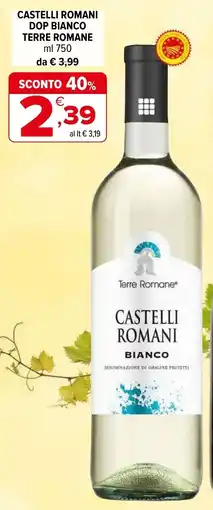 Iperal Castelli romani dop bianco TERRE ROMANE offerta