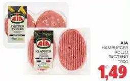 Eté Aia hamburger pollo tacchino offerta