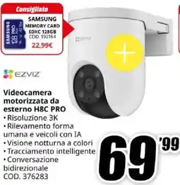 MediaWorld EZVIZ Videocamera motorizzata da esterno H8C PRO offerta