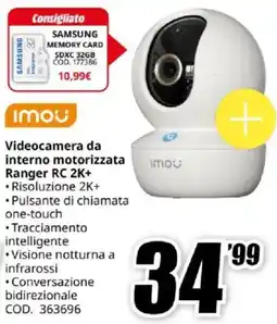 MediaWorld IMOU Videocamera da interno motorizzata Ranger RC 2K+ offerta