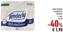 Conad Superstore Carta igienica kilometrica tenderly offerta