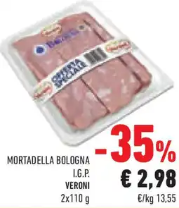 Conad Superstore Mortadella bologna i.g.p. veroni offerta