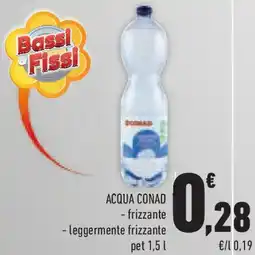 Conad Superstore ACQUA CONAD -frizzante - leggermente frizzante pet offerta