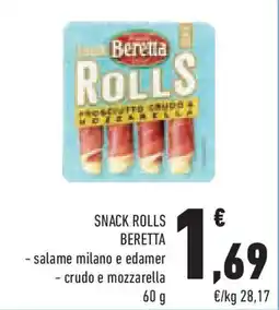 Conad Superstore Snack rolls BERETTA offerta