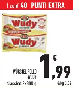 Conad Superstore Würstel pollo wudy offerta