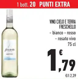 Conad Superstore Vino cielo e terra freschello offerta