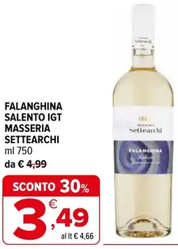 Iperal Falanghina salento igt masseria settearchi offerta