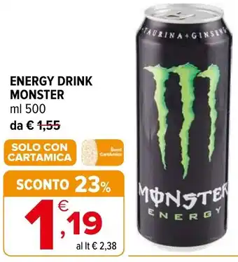 Iperal Energy drink monster offerta