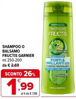 Iperal Shampoo o balsamo fructis garnier offerta