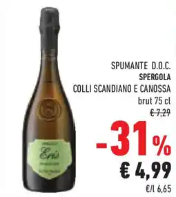 Conad Superstore Spumante d.o.c. spergola COLLI SCANDIANO E CANOSSA offerta