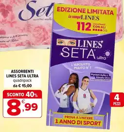 Iperal Assorbenti lines seta ultra offerta