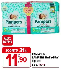 Iperal Pannolini pampers baby-dry offerta