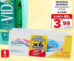 Iperal Dentifricio aquafresh offerta