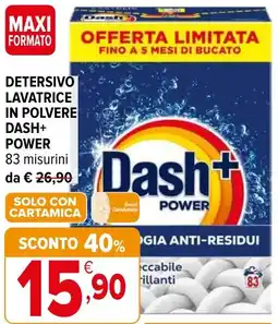 Iperal Detersivo lavatrice in polvere dash+ power offerta