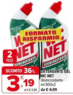 Iperal Detergente gel wc net offerta