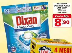 Iperal Detersivo lavatrice power caps dixan offerta