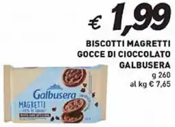 Coal Biscotti magretti gocce di cioccolato galbusera offerta