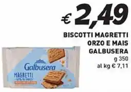 Coal Biscotti magretti orzo e mais galbusera offerta