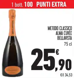 Conad Superstore Metodo classico alma cuvée bellavista offerta