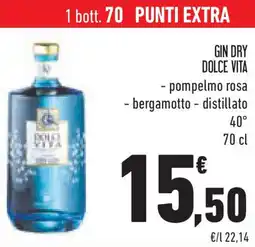 Conad Superstore Gin dry dolce vita offerta