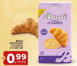 Extra Supermercati Bauli croissant classico offerta