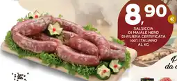 Extra Supermercati Salsiccia di maiale nero di filiera certificata 100% italiano offerta