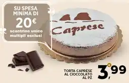 Extra Supermercati Torta caprese al cioccolato offerta