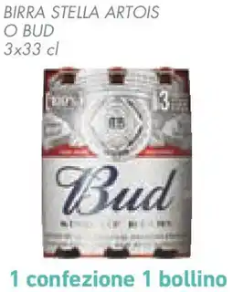 Conad Superstore Birra stella artois o bud offerta