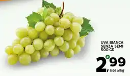 Extra Supermercati Uva bianca senza semi offerta