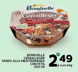 Extra Supermercati Bonduelle cereallegre farro alla mediterranea con feta offerta