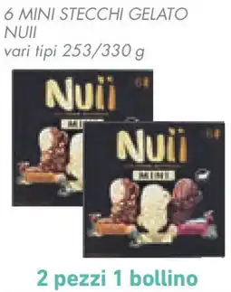 Conad Superstore 6 Mini stecchi gelato nuii offerta