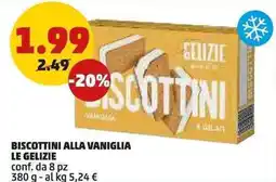 PENNY Biscottini alla vaniglia le gelizie conf. da 8 pz offerta